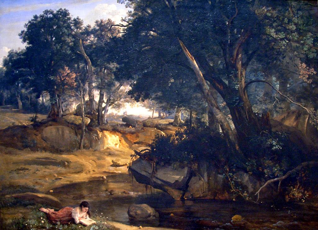 «Το δάσος του Φοντενεμπλό», Ζωγράφος: Jean Baptiste Camille Corot. Έτος: 1834.